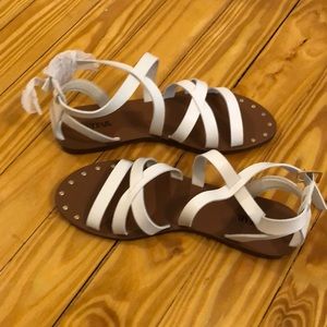 Just Fab White Sandals